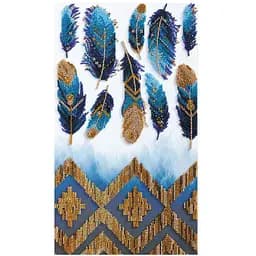 Набор для вышивки бисером "Индиго" AB-723 на натуральном холсте.