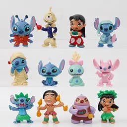 Фігурки Ліло та Стіч Lilo & Stitch, 5-7 см, 12 шт - мініатюра 2