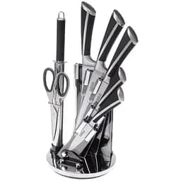 Набір ножів із підставкою 8 предметів Black (NS18SETKN)