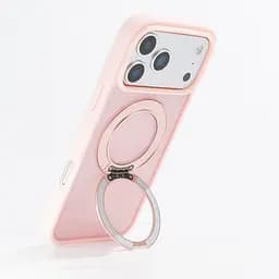 Противоударный чехол-панель для Apple iPhone 17 Pro Max, Unit Stand2, розовый, силикон + поликарбонат, защита всего корпуса, с подставкой, поддержка магнитных держателей и беспроводной зарядки (MagSafe), ArmorStandart (ARM86338) - мініатюра 5