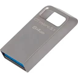 USB флеш-накопичувач Kingston DataTraveler Micro 64GB USB-A 3.1 Metal (DTMC3/64GB) [66628]