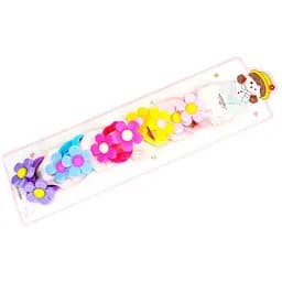 Резинка для волосся дитяча Квіточки La-beauty 0108-411, 10 штук