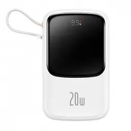 Портативна батарея Baseus Qpow Pro Digital Display Fast Charge Power Bank 10000 mAh 20W PPQD020002 White