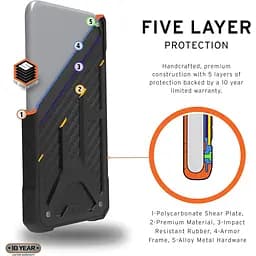 Оригінальний протиударний чохол UAG Monarch для iPhone 11 Pro (5.8") Carbon Fiber 111701114242 - мініатюра 10