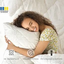 Подушка Ideia Air Dream Classic антиалергенна, на блискавці, троянди 50х70 см (8-11754*001) - мініатюра 8