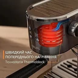 Рожкова кавоварка еспресо Krups Virtuoso+ Pump XP444G10 - мініатюра 4