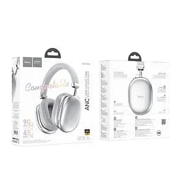Бездротові накладні навушники HOCO W35 Max Auspicious ANC noise reduction BT headphones Silver (6942007631297) - мініатюра 2