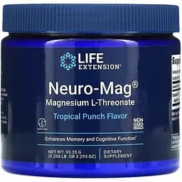Магній L-Треонат Life Extension Neuro-Mag смак тропічного пуншу 93.35 г (3.293 унції)