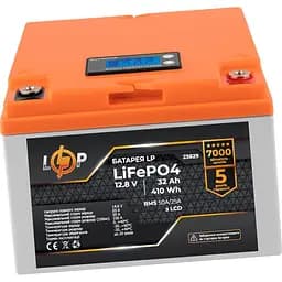 Акумулятор LogicPower LiFePO4 12.8V - 32Ah BMS 50A/25A LCD [23829] [109587] - мініатюра 4