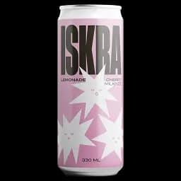 Лимонад ISKRACherry MilkFizz напій безалкогольний сильногазований пастеризований