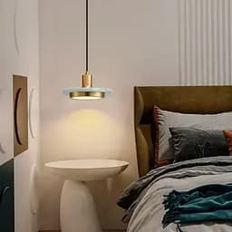 Підвіс Lumina із білим мармуровим плафоном LED в стилі Ар-деко Line.F SC 2/1 WH