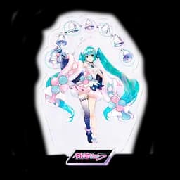 Акриловая фигурка Хацуне Мику колокольчик Hatsune Miku 10 см