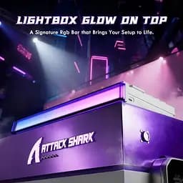 Ігрова магнітна дротова клавіатура Attack Shark R85 / Дротове підключення / Magnetic Switch / White Lines - мініатюра 5