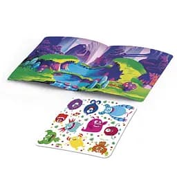 Набір для творчості "Монстрики" Vladi Toys VT4206-52, 10 наліпок на планшетці - мініатюра 3