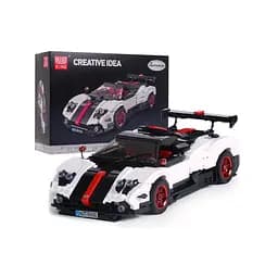 Конструктор детский спортивный автомобиль 960 шт белый