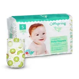 Подгузники Offspring Hairykiwi размер S 3-6 кг 48 шт (DP-OI-FAT-S48P-HKW)