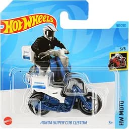 Базовая машинка Hot Wheels HW Moto Honda Super Cub Custom белая (5785)