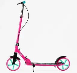 Самокат Best Scooter 88-102х54х12.5 см Чорно-рожевий 000283572 - мініатюра 3