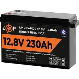 Аккумулятор LogicPower LiFePO4 Smart BT 12V 12.8V/230Ah/2944Wh Smart BMS 150А (20199) [109293]
