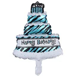 Большие гелиевые шары Праздничный торт, надувные фольгированные воздушные фигуры для праздника, 39x28 см