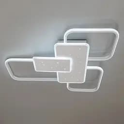LED люстра модерн 2449WH dimmer - мініатюра 5