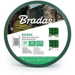 Лента ограждающая Bradas 4.75 см х 35 м 450 г/м2 зеленый + 20 зажимов TOB45047535GRL 