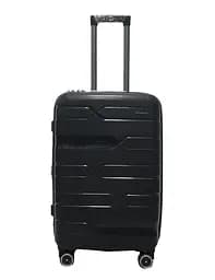 Валіза середня M поліпропілен Milano bag 0306 65×42×28см 56л Чорний - мініатюра 1