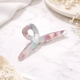 Іридцентні бантики крабіки Rainbow Pearl Bow 12 шт. - мініатюра 3