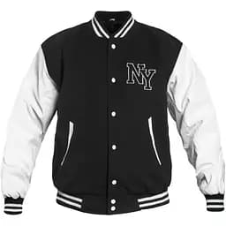 Куртка бомбер Mil-Tec NY Baseball - Black/White 10370002 розмір S