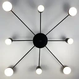 Стельовий LED світильник чорного кольору Line.F DE 34/8 BK