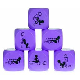 Гральний кубик для сексу Grammi 1 шт (фіолетовий)