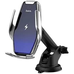 Автотримач Hoco S14 із бездротовою зарядкою Silver [47311]