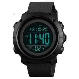 Наручний годинник Skmei 1434 Black Black ABS ring, 1434BKBK (18476) - мініатюра 3