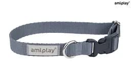 Нашийник для собак Amiplay Samba M 25-40 * 2 см - сірий