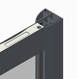Бічна стінка для кабіни Koer SR SW05-90x200-TR-01 прозоре скло Easy Clean 6 мм, хром KR5407, прозоре, хром - мініатюра 3