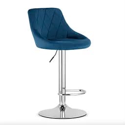 Барный стул Leobert Kast со спинкой 34х36х105 см темно-синий