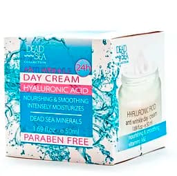 Денний крем проти зморшок Dead Sea Collection з гіалуроновою кислотою та мінералами Мертвого моря, 50 мл