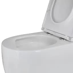 Унітаз підвісний Qtap Taurus безободковий з сидінням Soft-close QT2433084EUQW, Білий - мініатюра 9