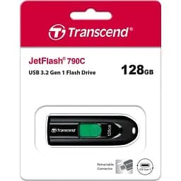 Флеш-накопичувач Transcend 128GB USB 3.2 Type-C JetFlash 790C (TS128GJF790C) - мініатюра 4