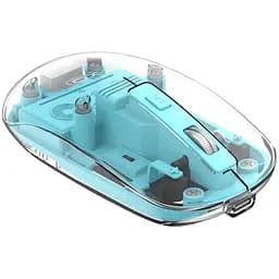 Комп'ютерна миша XO M12 Bluetooth wireless transparent Blue teh0022038