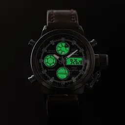 Наручний чоловічий годинник AMST Watch / Армійський чоловічий годинник з підсвіткою вологостійкий - мініатюра 5