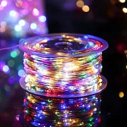 Гирлянда роса 100 метров гирлянды крапля роси с режимами 1000 лед Niki Light уличная гирлянда на пульте 220в Різнокольорова