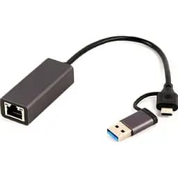 Мережевий адаптер Cablexpert A-USB3AC-LAN-01 з USB Type-A/C на Gigabit Ethernet (A-USB3AC-LAN-01) - мініатюра 2