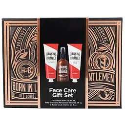 Подарунковий бокс Hawkins & Brimble Face Gift Box: Daily Moisturiser 100 мл+ Facial Scrub 125 мл+ Face Wash 150 мл