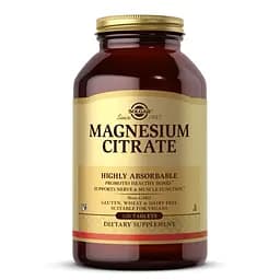 Вітаміни та мінерали Solgar Magnesium Citrate, 120 таблеток