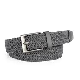 Ремень-резинка мужской JK-35003 (110 см) темно-серый плетеный