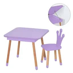 Столик зі стільцем Корона з ящиком Bambi 10х63х63 см det0015800 - мініатюра 2