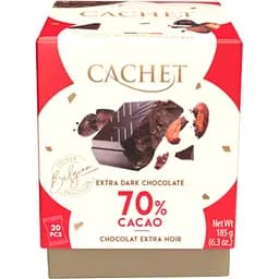 Шоколадні цукерки Cachet Minis Red Extra dark chocolate 70% 185 г 