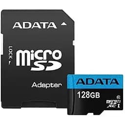 Карта памяти Adata microSDXC (UHS-1) Premier 128Gb Class 10 А1 (R-100Mb/s) (adapter SD)
