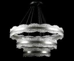 Люстра стельова LED Splendid Ray L83058/800+600+400/3, діаметр 80 см, чорний та сірий, сучасний стиль для дому